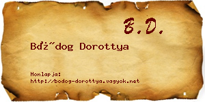 Bódog Dorottya névjegykártya